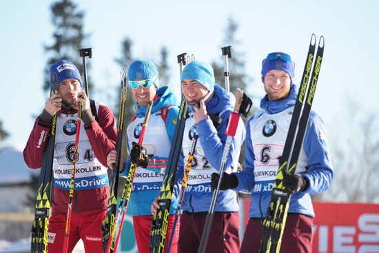 Biathlon. 8th stage of IBU World Cup. Men. Relay competition