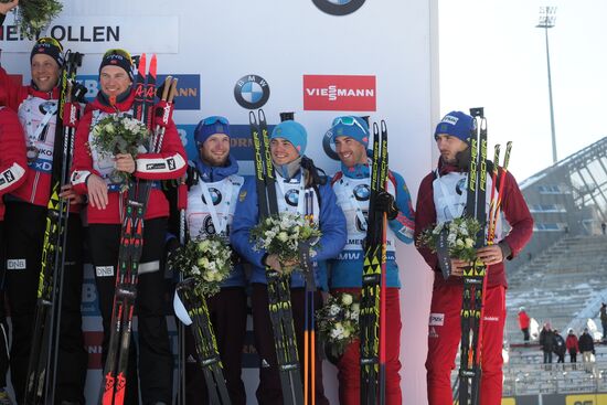 Biathlon. 8th stage of IBU World Cup. Men. Relay competition