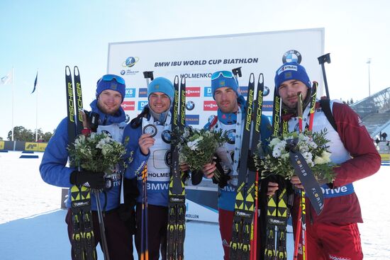 Biathlon. 8th stage of IBU World Cup. Men. Relay competition