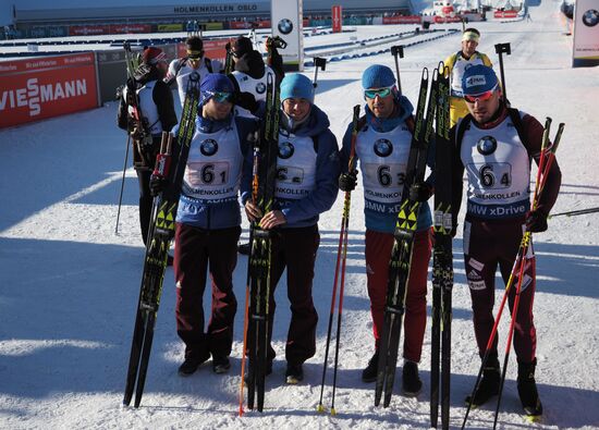 Biathlon. 8th stage of IBU World Cup. Men. Relay competition