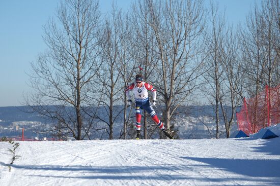 Biathlon. 8th stage of IBU World Cup. Men. Relay competition