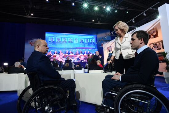 Election campaign office of Russian presidential candidate Vladimir Putin