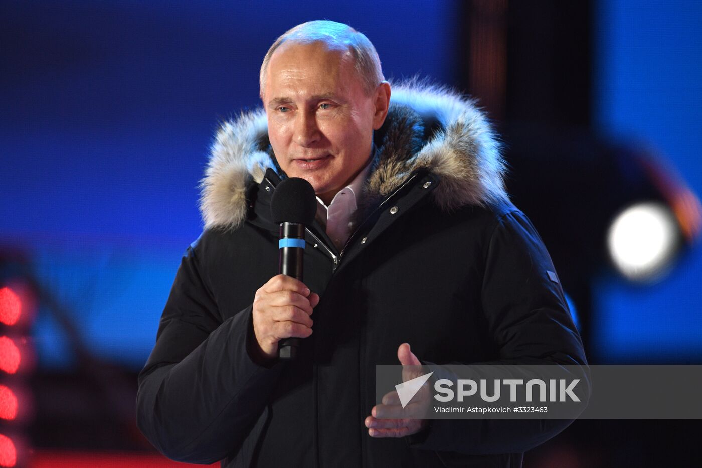 President Putin at concert and meeting in Moscow celebrating Crimea’s reunification with Russia