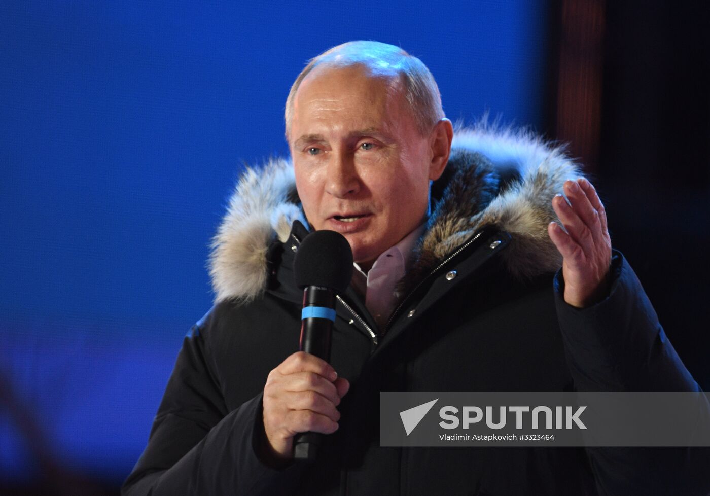 President Putin at concert and meeting in Moscow celebrating Crimea’s reunification with Russia