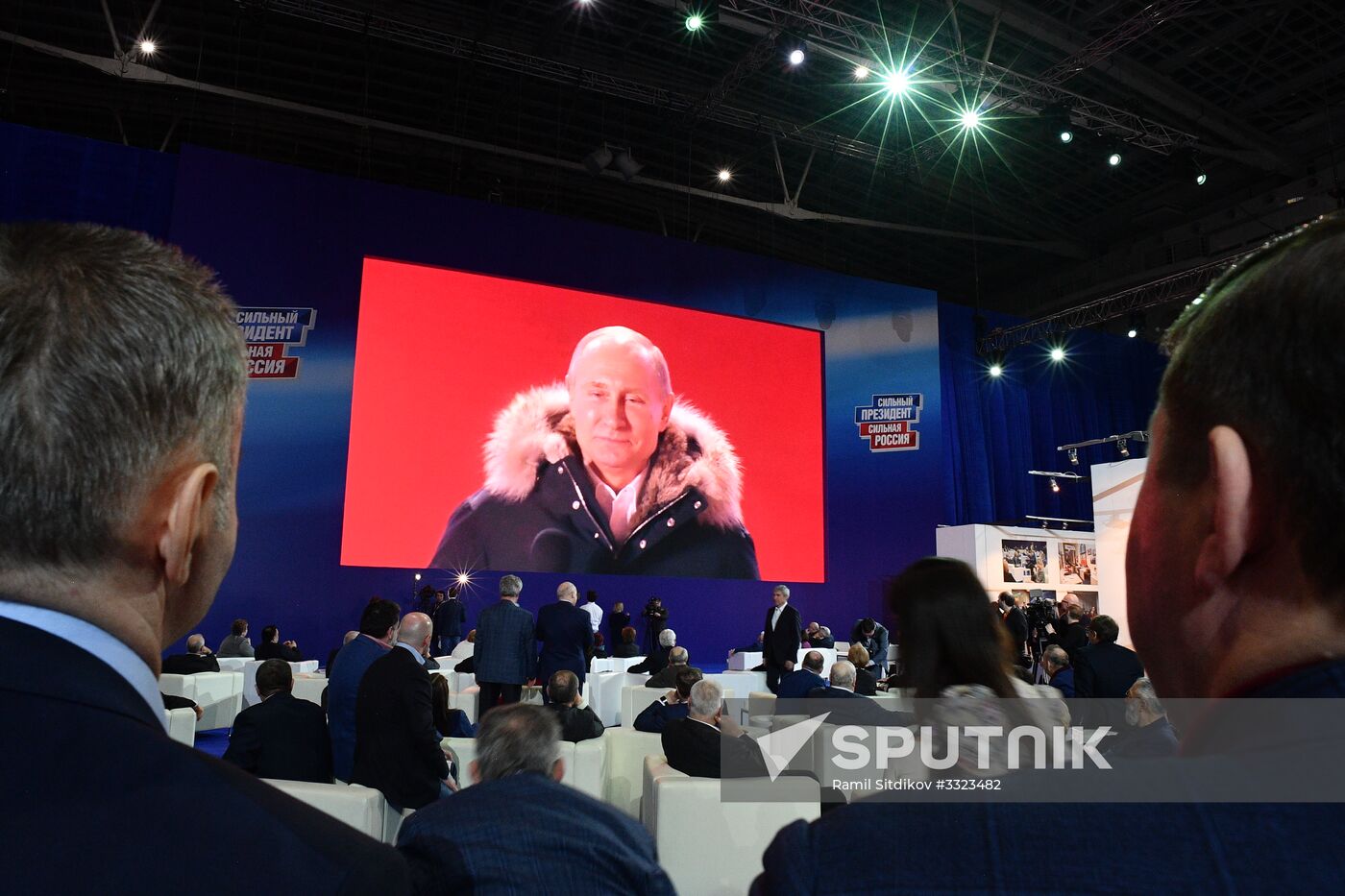 Election campaign office of Russian presidential candidate Vladimir Putin
