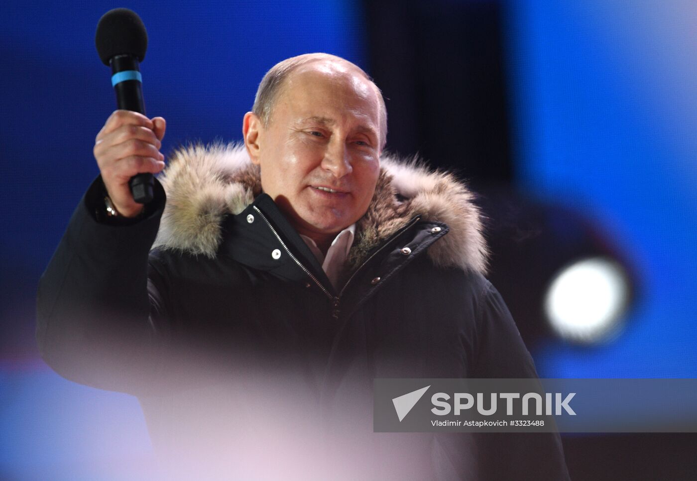 President Putin at concert and meeting in Moscow celebrating Crimea’s reunification with Russia