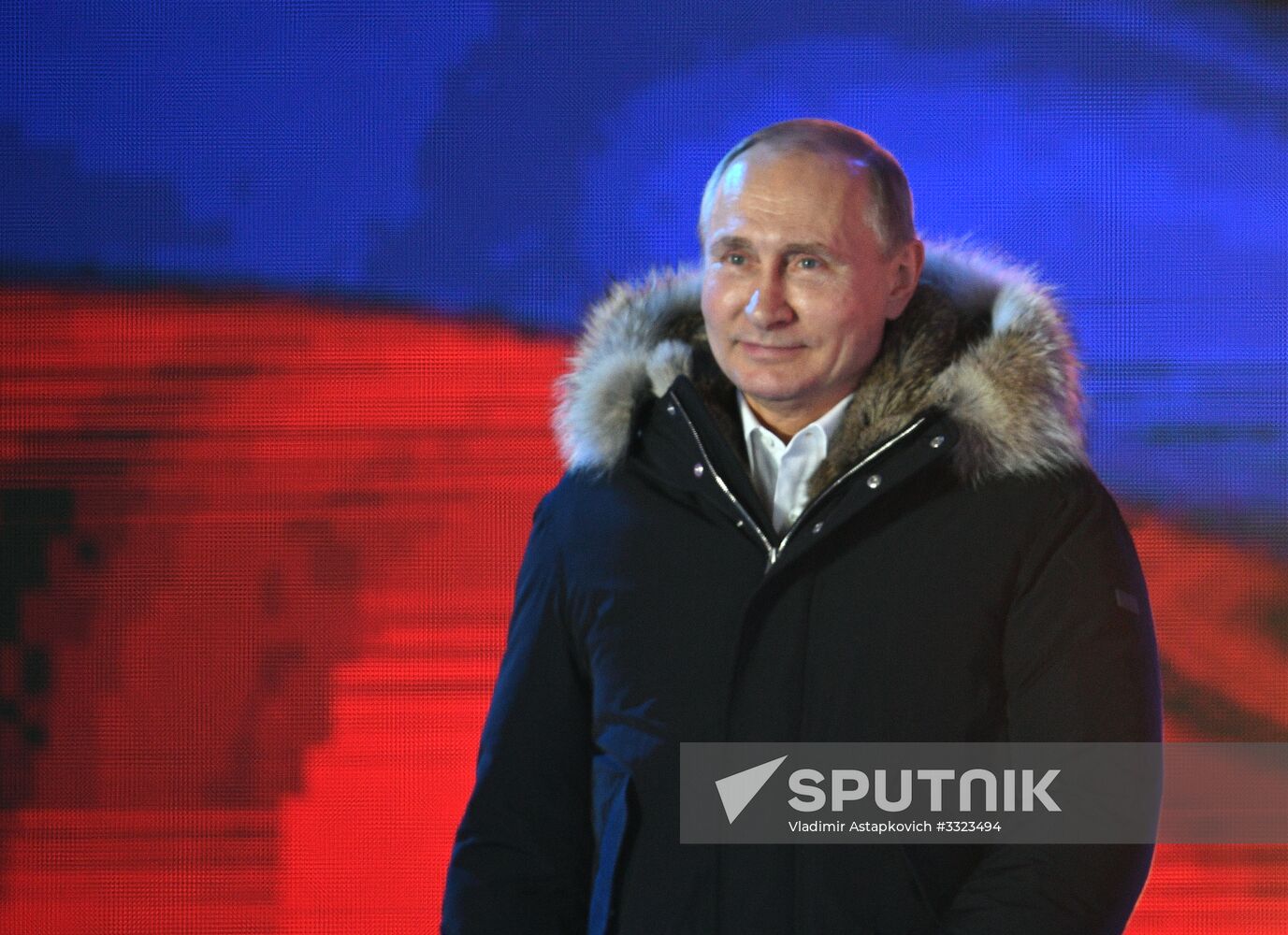 President Putin at concert and meeting in Moscow celebrating Crimea’s reunification with Russia