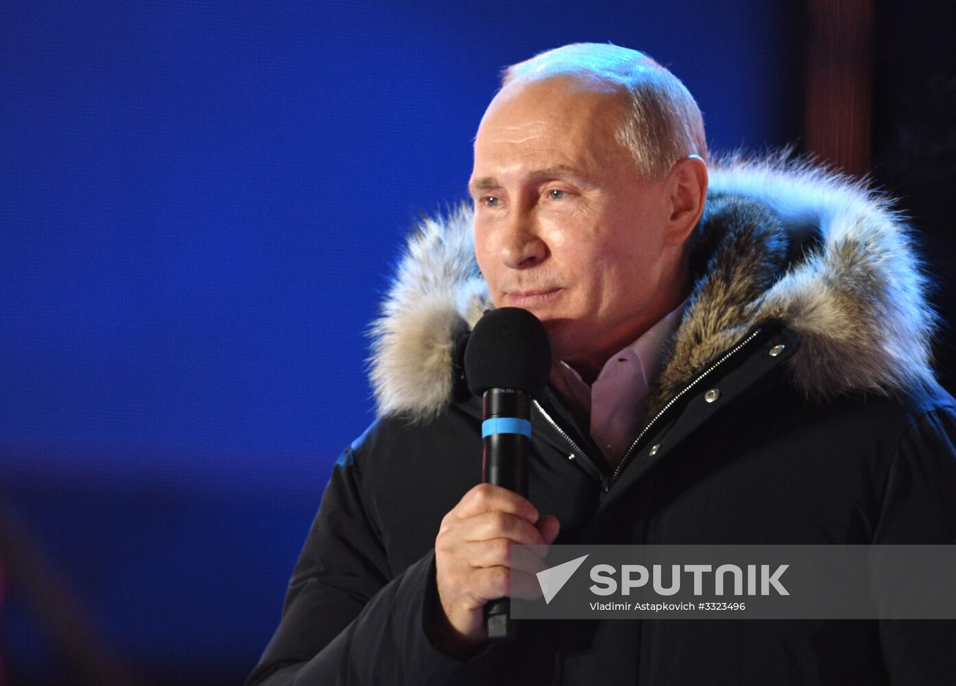 President Putin at concert and meeting in Moscow celebrating Crimea’s reunification with Russia