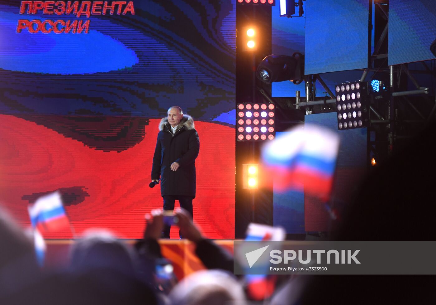 President Putin at concert and meeting in Moscow celebrating Crimea’s reunification with Russia