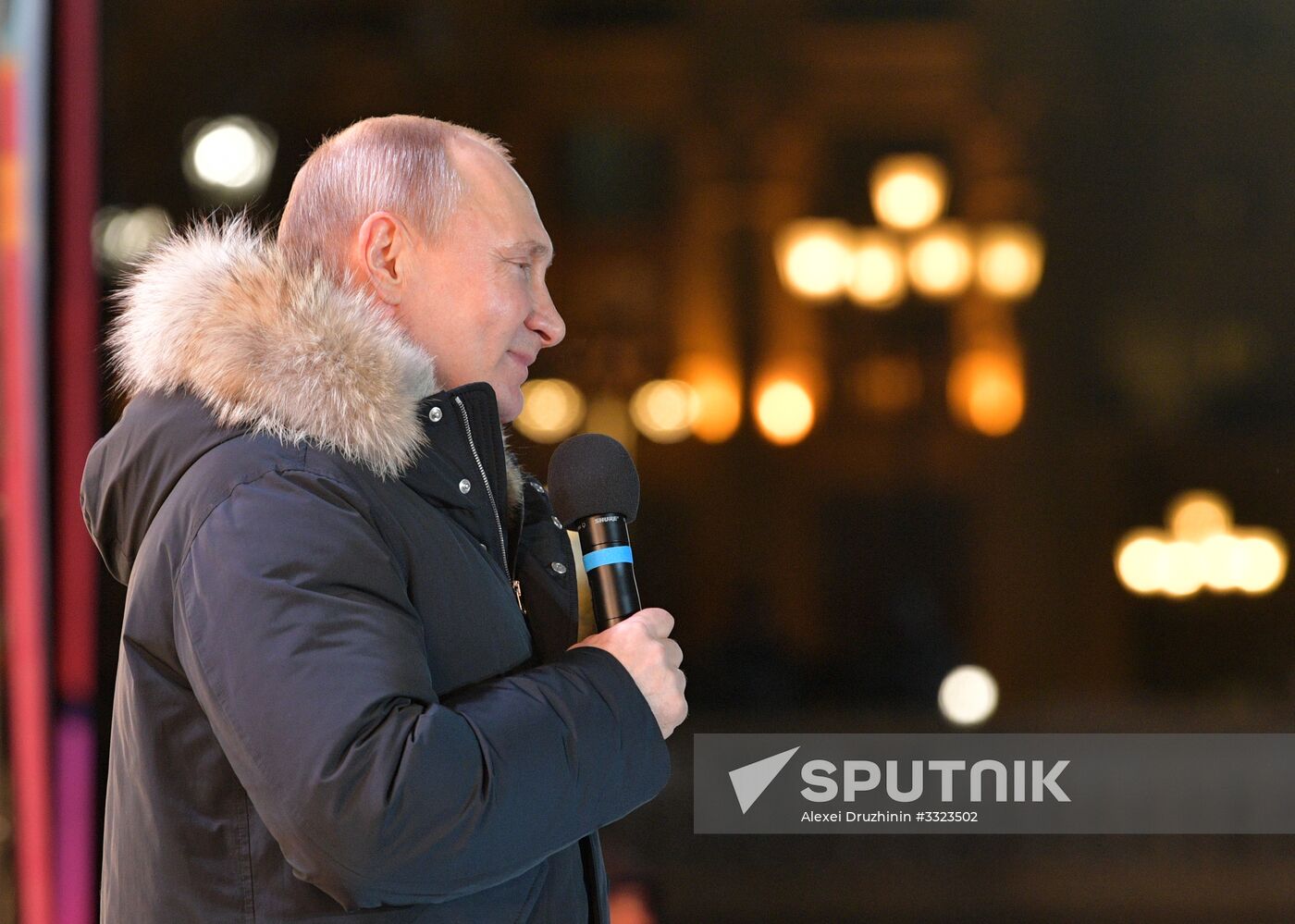 President Putin at concert and meeting in Moscow celebrating Crimea’s reunification with Russia