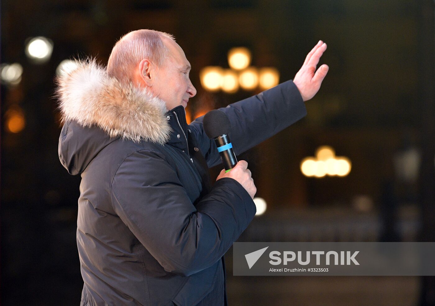 President Putin at concert and meeting in Moscow celebrating Crimea’s reunification with Russia