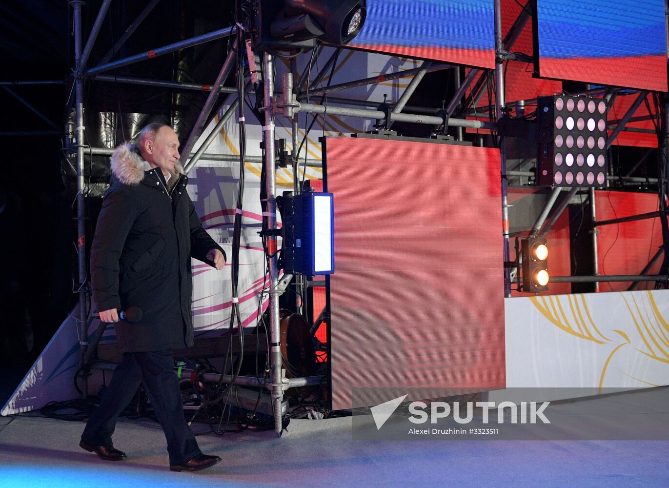 President Putin at concert and meeting in Moscow celebrating Crimea’s reunification with Russia