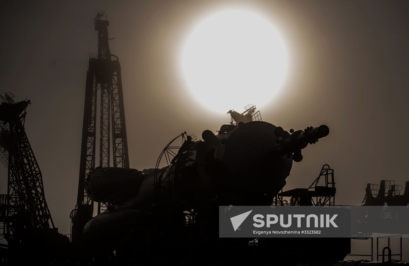 Soyuz-FG carrier rocket with Soyuz MS-08 crewed spacecraft moved to launch pad