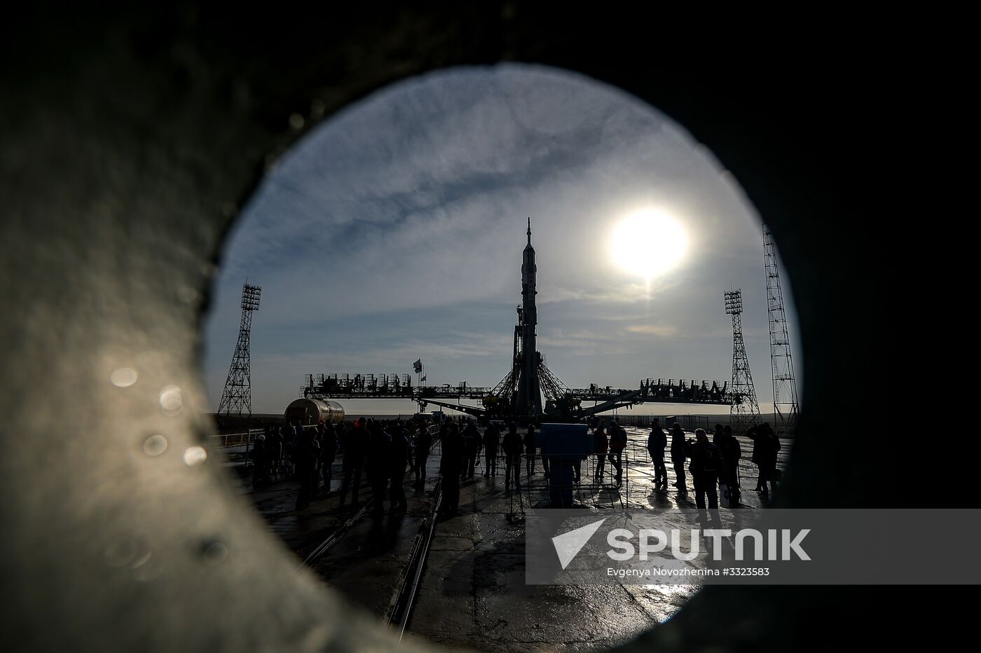 Soyuz-FG carrier rocket with Soyuz MS-08 crewed spacecraft moved to launch pad