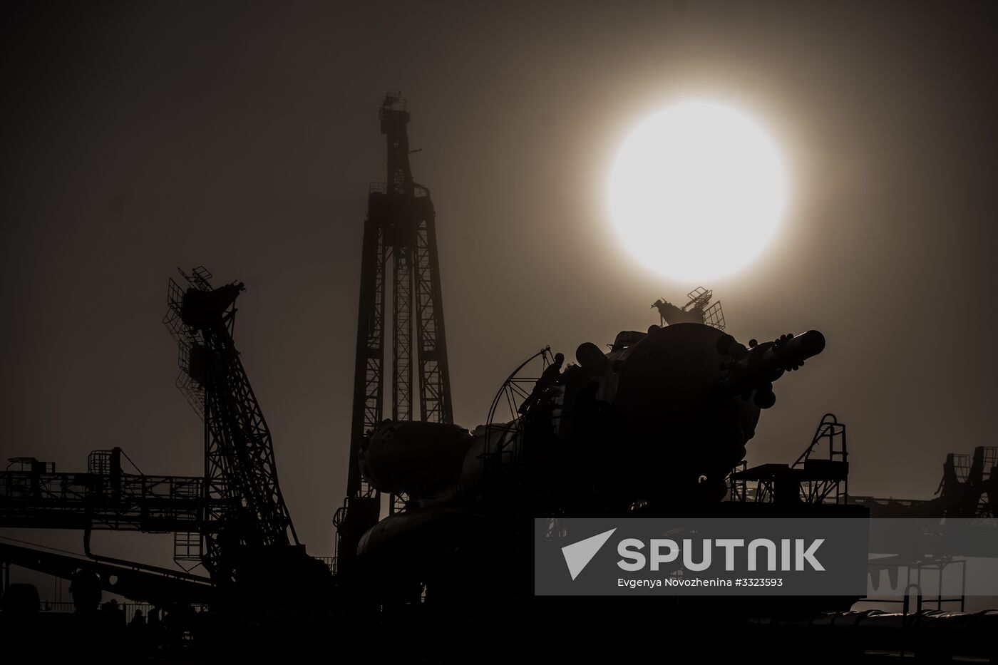 Soyuz-FG carrier rocket with Soyuz MS-08 crewed spacecraft moved to launch pad