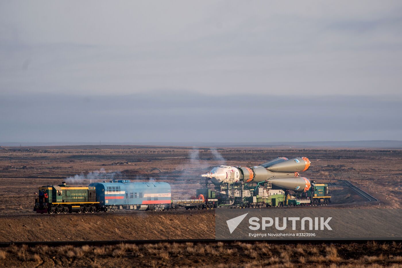Soyuz-FG carrier rocket with Soyuz MS-08 crewed spacecraft moved to launch pad
