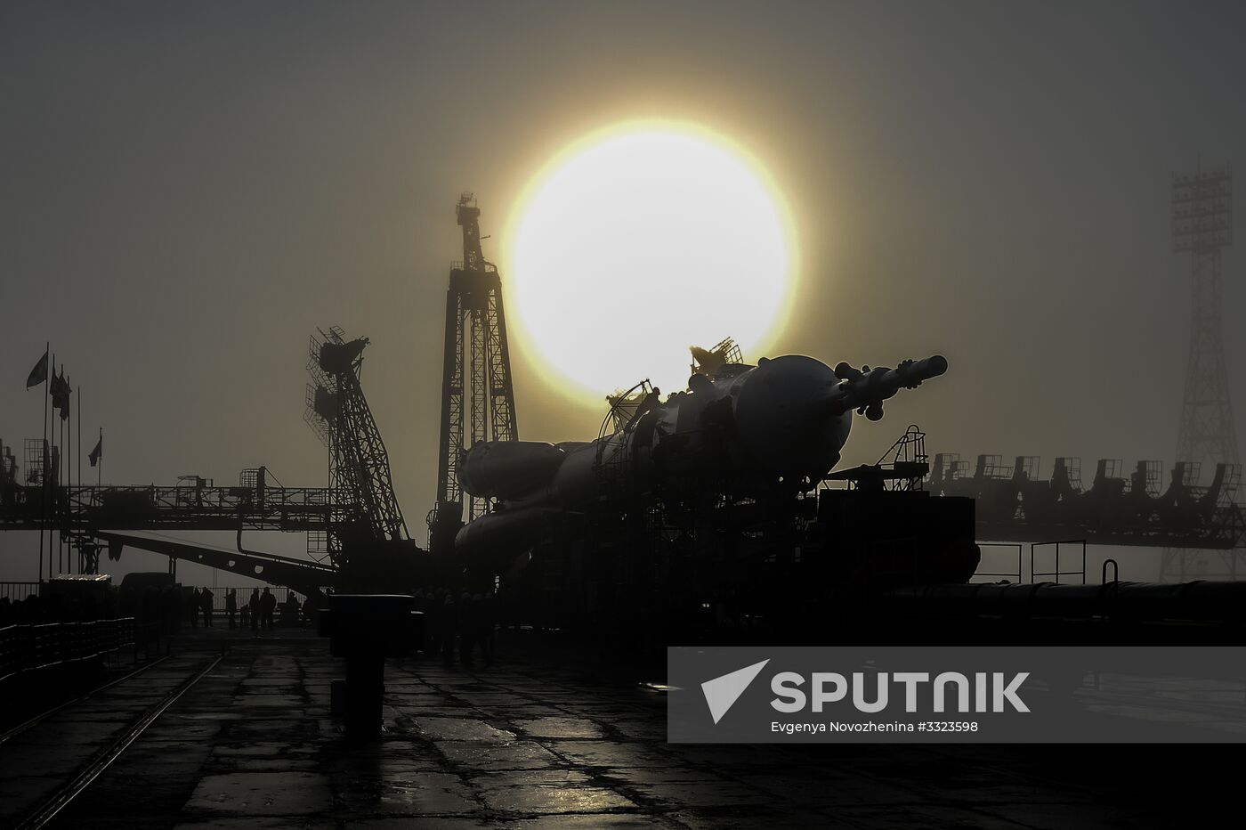 Soyuz-FG carrier rocket with Soyuz MS-08 crewed spacecraft moved to launch pad