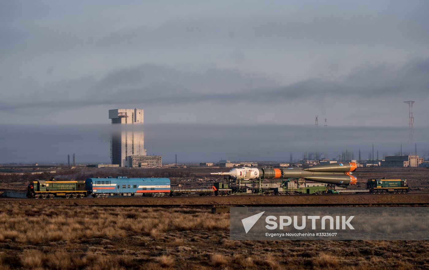 Soyuz-FG carrier rocket with Soyuz MS-08 crewed spacecraft moved to launch pad