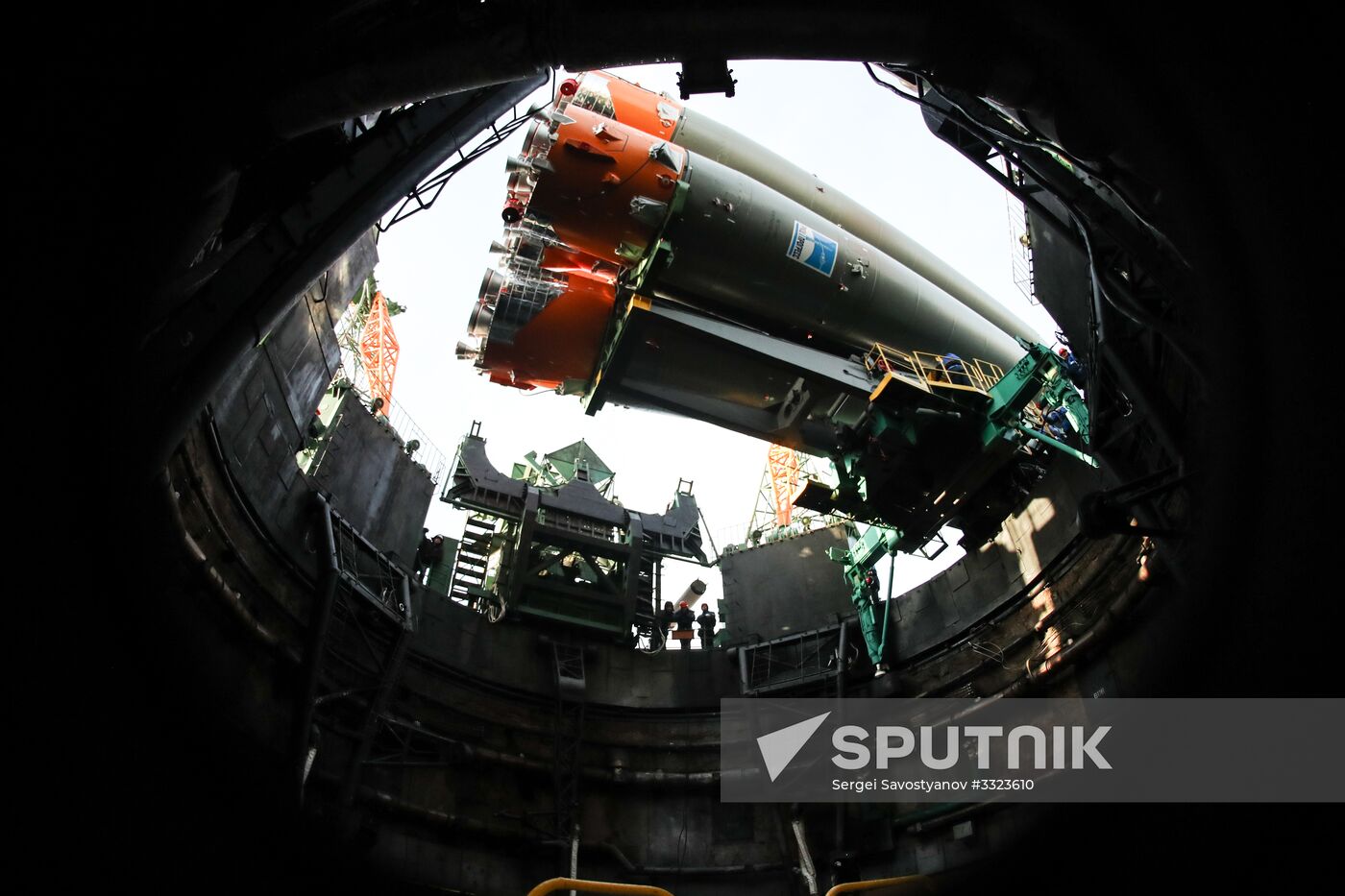 Soyuz-FG carrier rocket with Soyuz MS-08 crewed spacecraft moved to launch pad