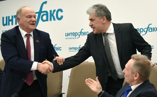 Russian Communist Party holds news conference on presidential election results