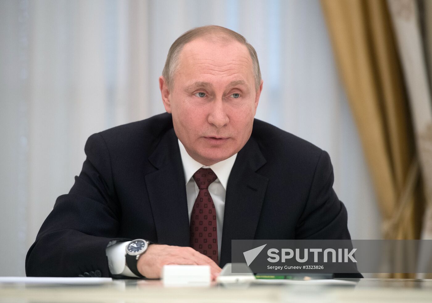 President Vladimir Putin meets with presidential nominees