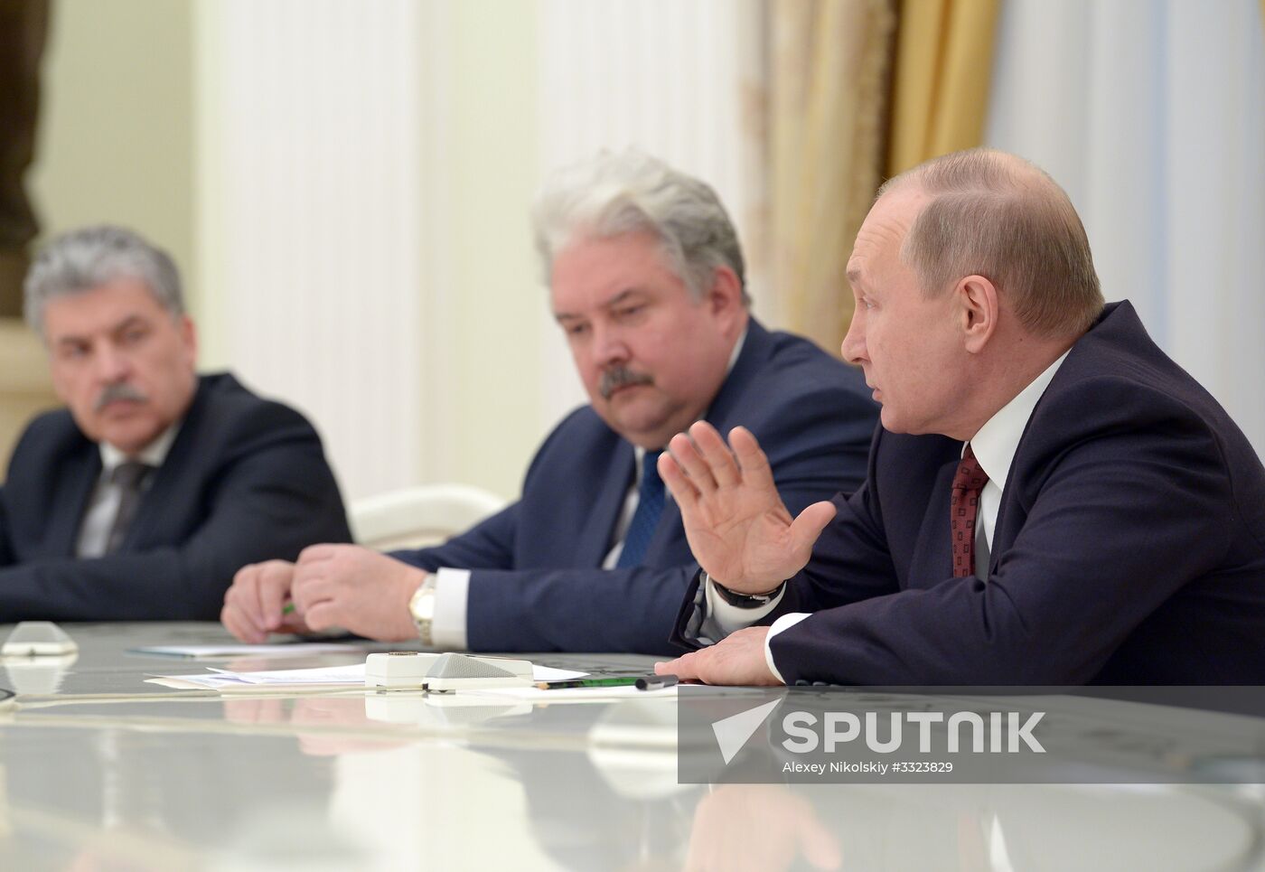 President Vladimir Putin meets with presidential nominees