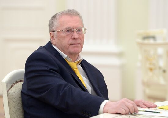 President Vladimir Putin meets with presidential nominees