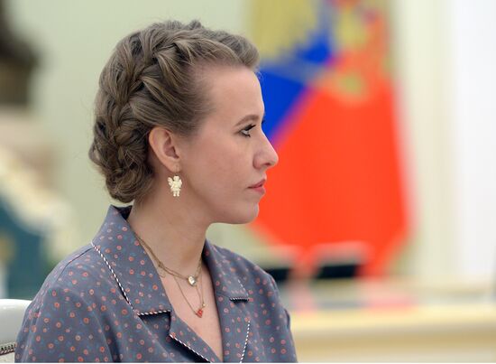 President Vladimir Putin meets with presidential nominees