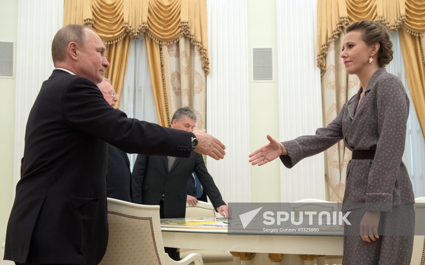 President Vladimir Putin meets with presidential nominees