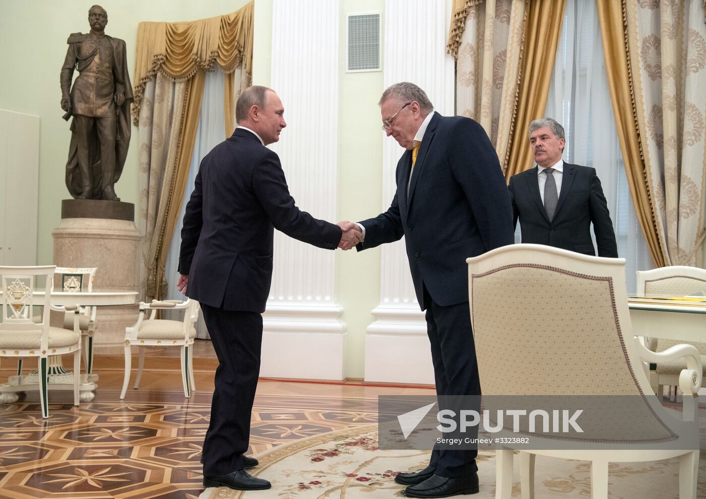 President Vladimir Putin meets with presidential nominees