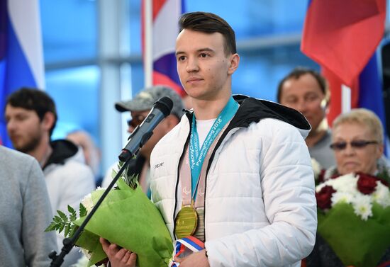 Welcome ceremony for Russian participants in 2018 Paralympics