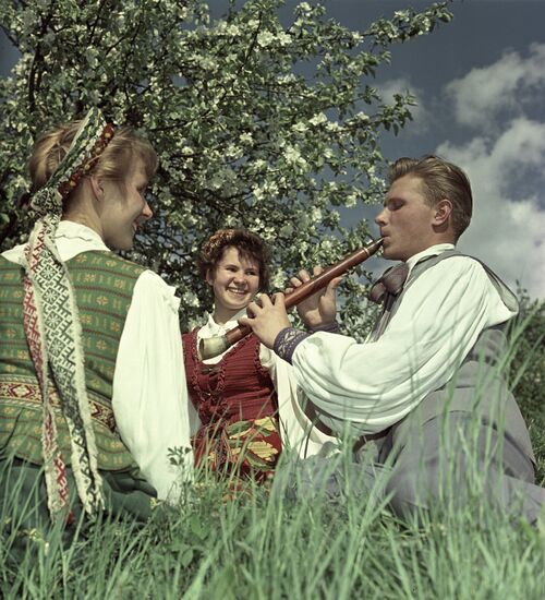 Lithuanian national musical instrument birbin