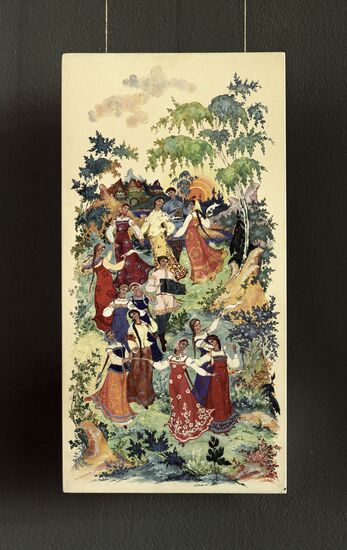 Miniature lacquer painting