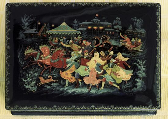 Miniature lacquer painting