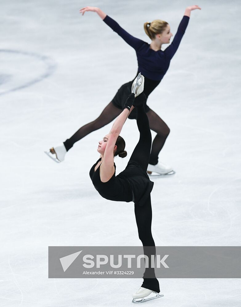 Figure Skating. World Championships. Training sessions