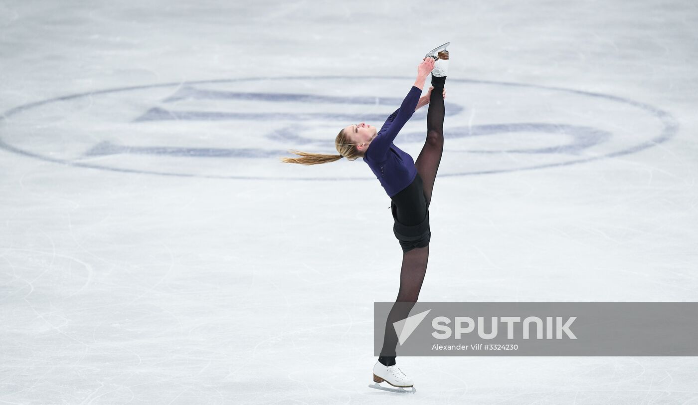 Figure Skating. World Championships. Training sessions