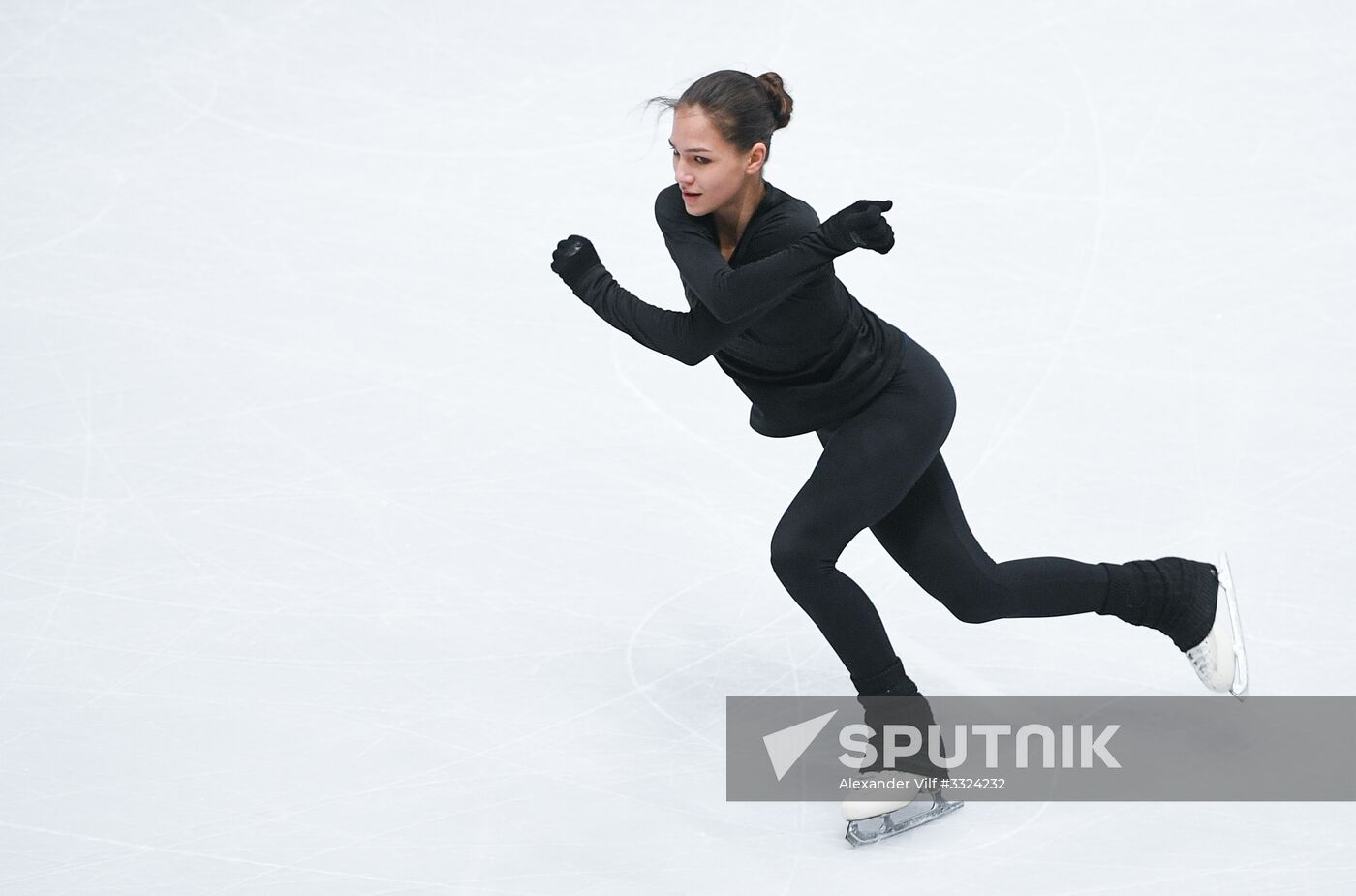 Figure Skating. World Championships. Training sessions