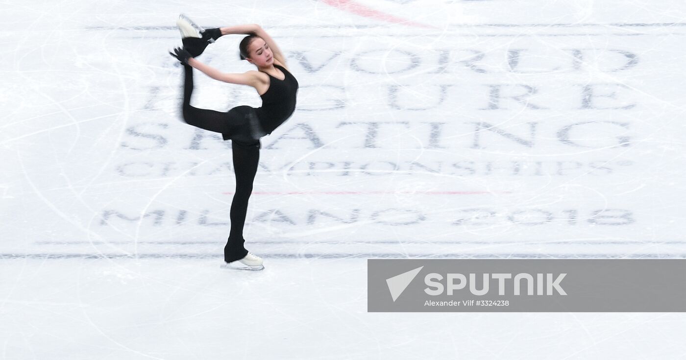 Figure Skating. World Championships. Training sessions