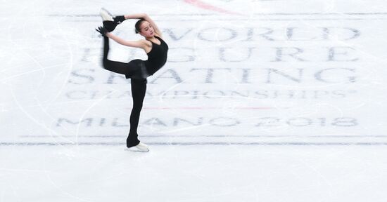 Figure Skating. World Championships. Training sessions