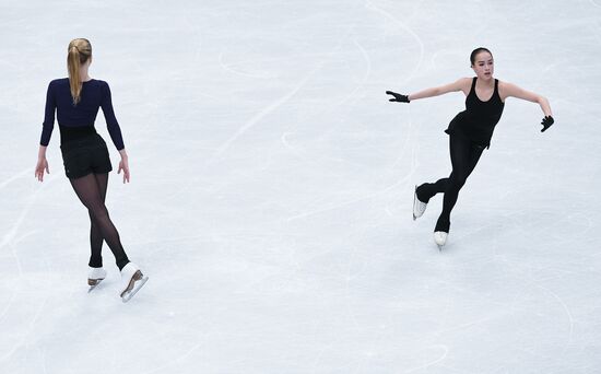 Figure Skating. World Championships. Training sessions