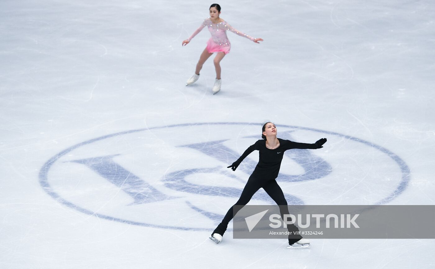 Figure Skating. World Championships. Training sessions