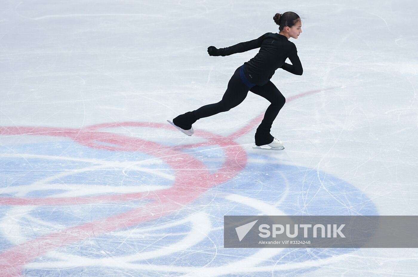 Figure Skating. World Championships. Training sessions