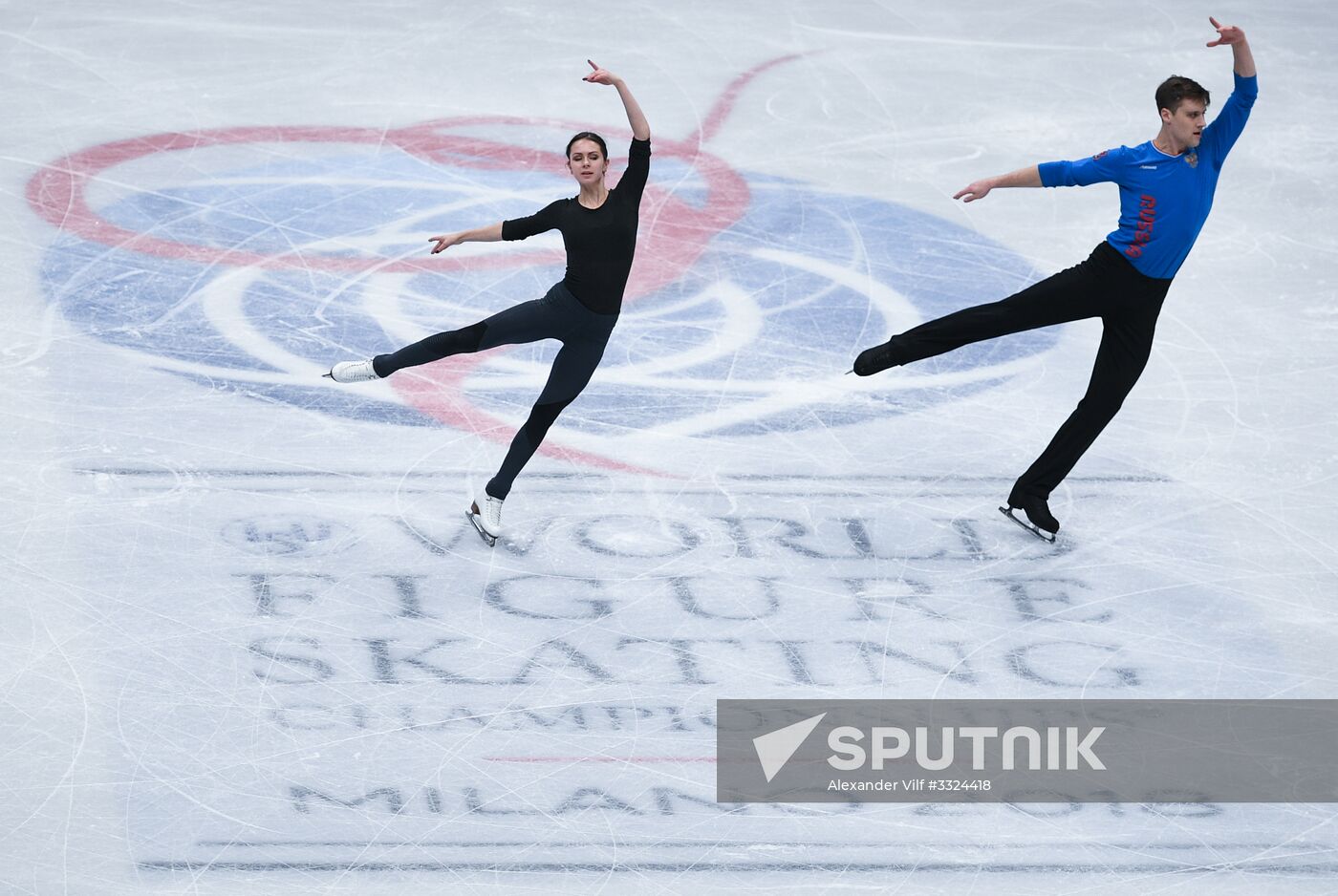 Figure Skating. World Championships. Training sessions