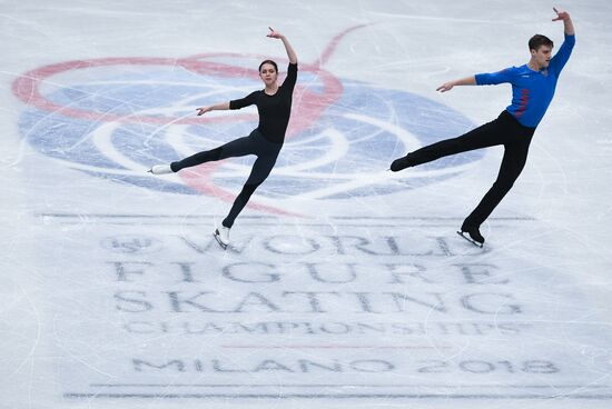 Figure Skating. World Championships. Training sessions