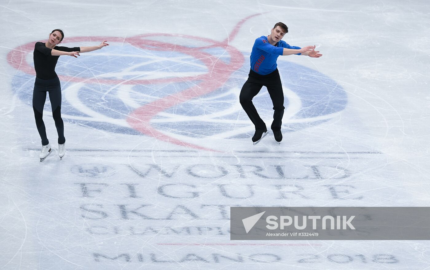 Figure Skating. World Championships. Training sessions