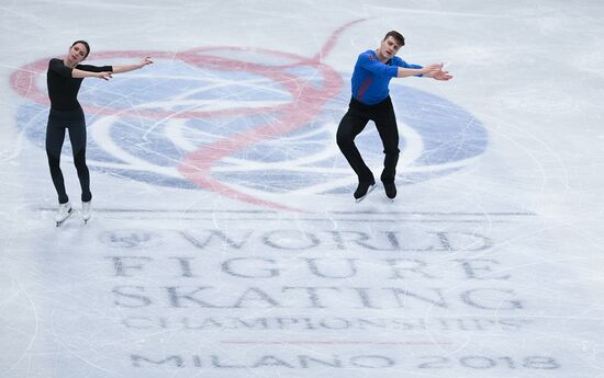 Figure Skating. World Championships. Training sessions
