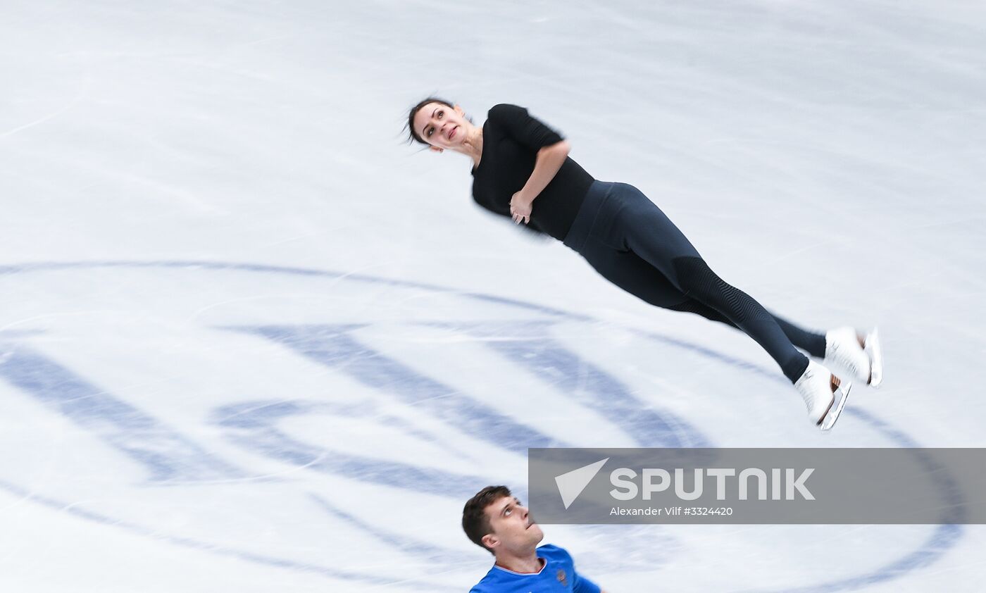 Figure Skating. World Championships. Training sessions