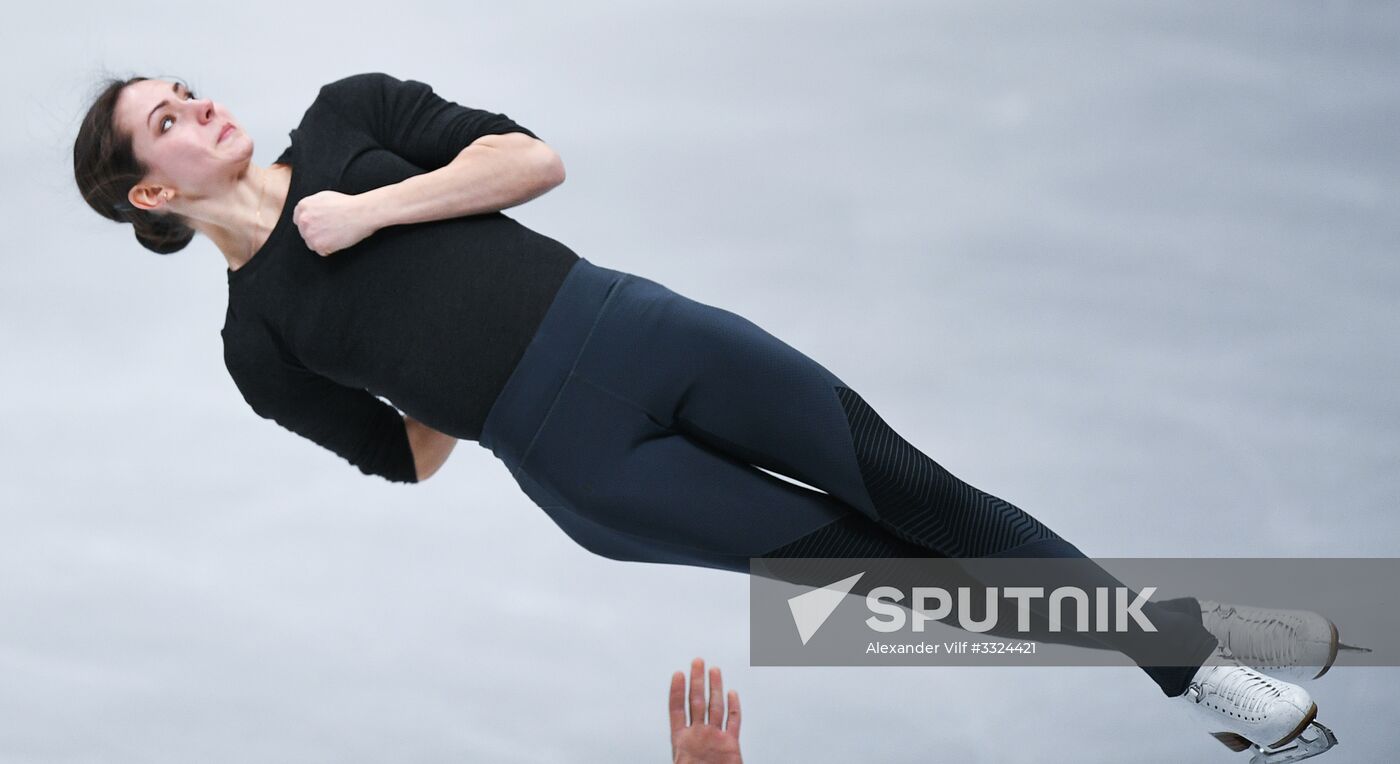 Figure Skating. World Championships. Training sessions