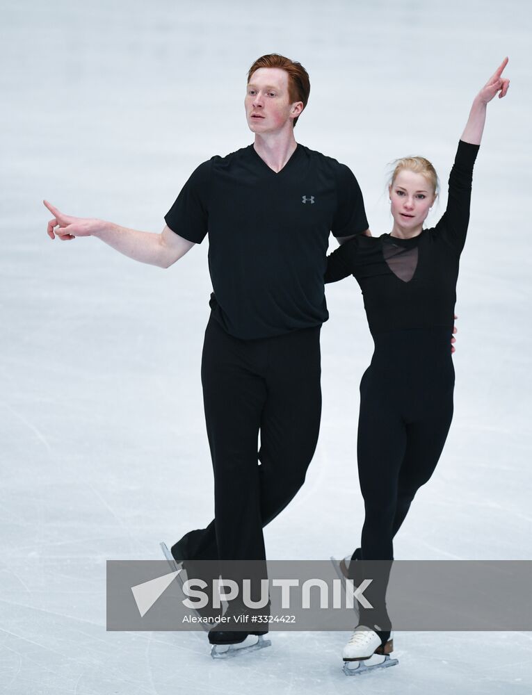 Figure Skating. World Championships. Training sessions