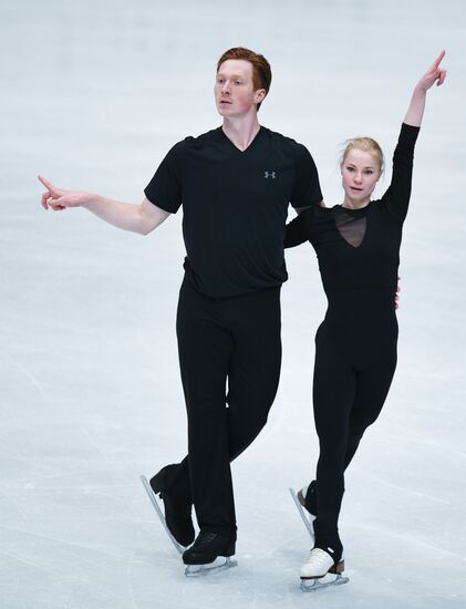 Figure Skating. World Championships. Training sessions